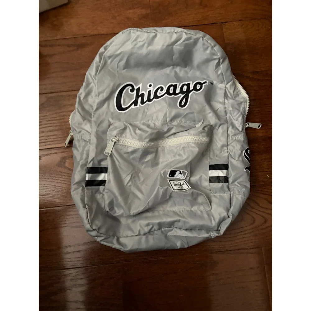 Herschel Supply Co Chicago White Sox MLB Packable‎ Daypack Backpack Grey Ripstop